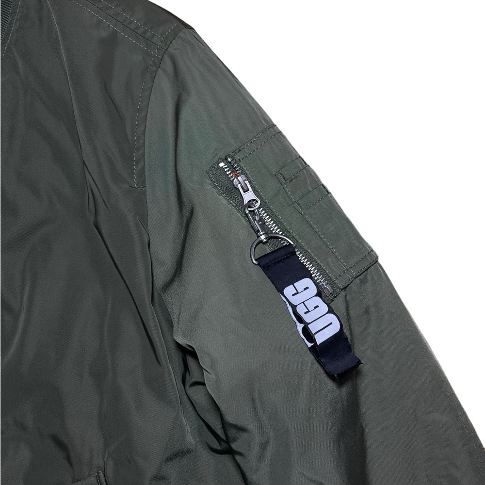 ⚡️SOLD⚡️UGG Aviator Style Bomber Jacket Olive Green Women’s Size Large - Picture 11 of 16